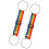 2Pcs Elasticized Suitcase Connector Bands For-rainbow colors 1