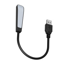 Flexibele USB Type C LED-boeklamp-Zwarte USB-stekker
