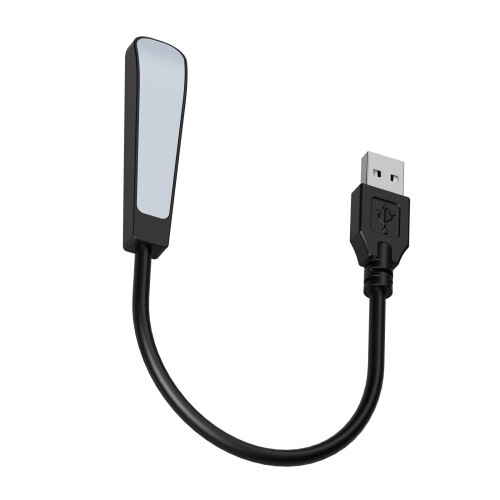 Flexibele USB Type C LED-boeklamp-Zwarte USB-stekker
