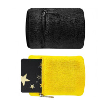 Sports Wristband with Zippers/Wrist Wallet Sweatband Wrist