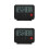 2Pcs Compact Black Bedside Alarm Clock with Night Light and Flip Cover 3