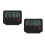 2Pcs Compact Black Bedside Alarm Clock with Night Light and Flip Cover 4