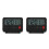2Pcs Compact Black Bedside Alarm Clock with Night Light and Flip Cover 6