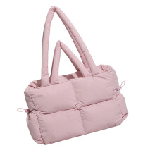 PracticalPuffer Shoulder Bag for Women Quilted Bag Large-Pink