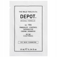 Depot, 100 Hair Cleansing No. 106 Clear Formula, Pro-Vitamin B5, Hair Shampoo, Anti-Dandruff, 10 ml