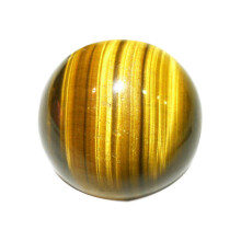 Esfera de cristais naturais de olho de tigre para equilíbrio emocional e energia em todas as direções, ideal para meditação, aterramento e