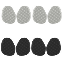 4Pairs Anti Friction Cotton Forefoot Cushion-black gray os