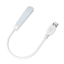 Lampe LED Flexible USB type-c pour livre, Mini-Prise USB blanche