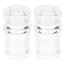 Juego de 2 saleros y pimenteros de cristal recargables