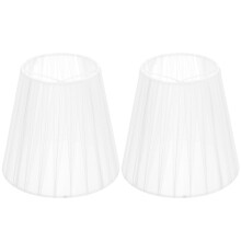 Abat-jour en tissu à mailles blanches (2 pièces)
