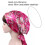 Polyester Night Sleep Cap with Bow Knot – One Size 3