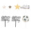 Fußball-Kuchenaufsätze, Set – Papier, 8 cm 4