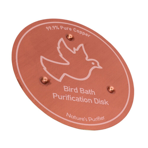 Kupfer-Disk-Vogelbad, 99,99% Cu, 40 g, 10  10  0,8 cm