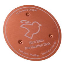 Vogelbad Kupfer-Scheibe 10 10 0,8 cm - 99,99% Cu