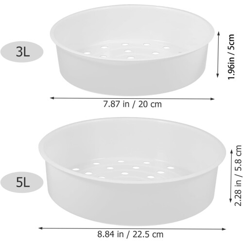 Ångkorg i plast för riskokare – 2-pack 2