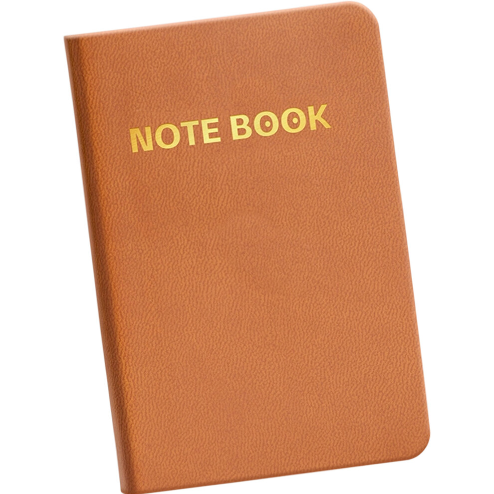 Pocket Size Notebook With 196 Pages Ribbon Bookmarks For- Brown 7751001426254