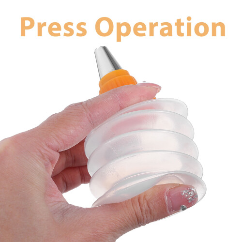 6-Piece Transparent Icing Bottles with Assorted Nozzles 2