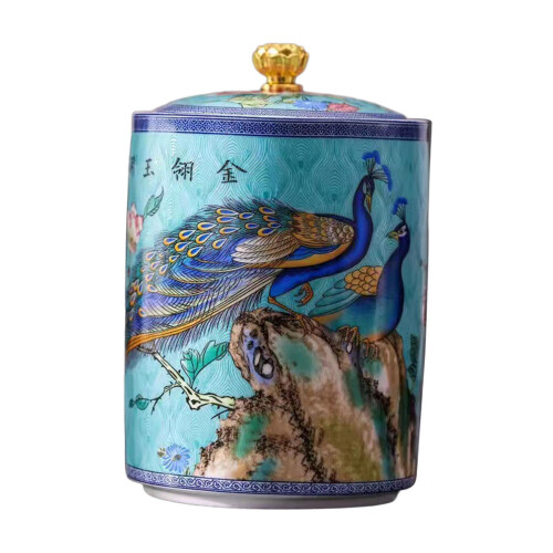 Ceramic Tea Canister with Airtight Lid – Light Blue 2