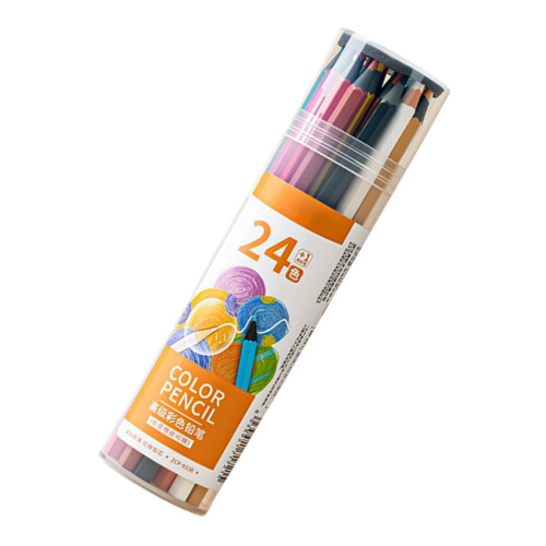 Professional Erasable Woodless Pencils Oil Based Colored-24