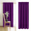 Purple Polyester Blackout Curtains 53.9x41.7 in, 4