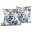 Față de pernă florală 40x40 cm bumbac-in, pachet de 2 2
