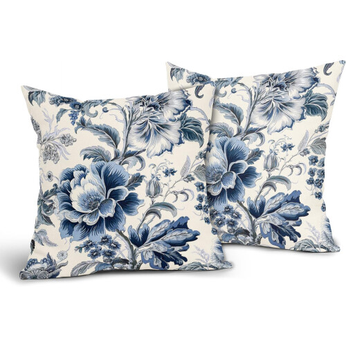 Față de pernă florală 40x40 cm bumbac-in, pachet de 2 1