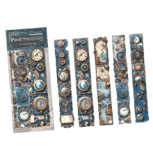 Bulletin Board Borders Straight Chalkboard- Blue Flame Real