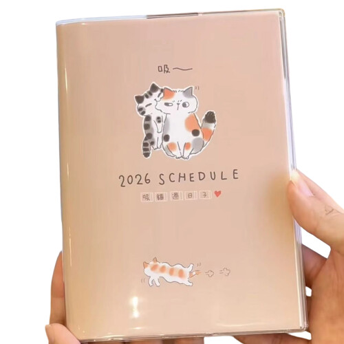 High Quality Paper Cats Themed B6 Notebook Planner With Month-3