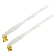 2Pcs Antique Oblique Dip Pen Holder with Removable Metal-White
