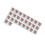 26Pcs Heart Shape PU Leather Corner Bookmarks Slip-Claret 1