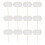 Catering Cupcake Picks Cake Toppers Decorations-White 12 Sticks 1