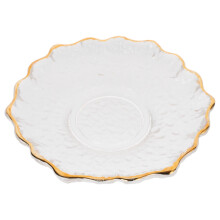 Sottobicchiere in vetro, colori assortiti, 10x10 cm