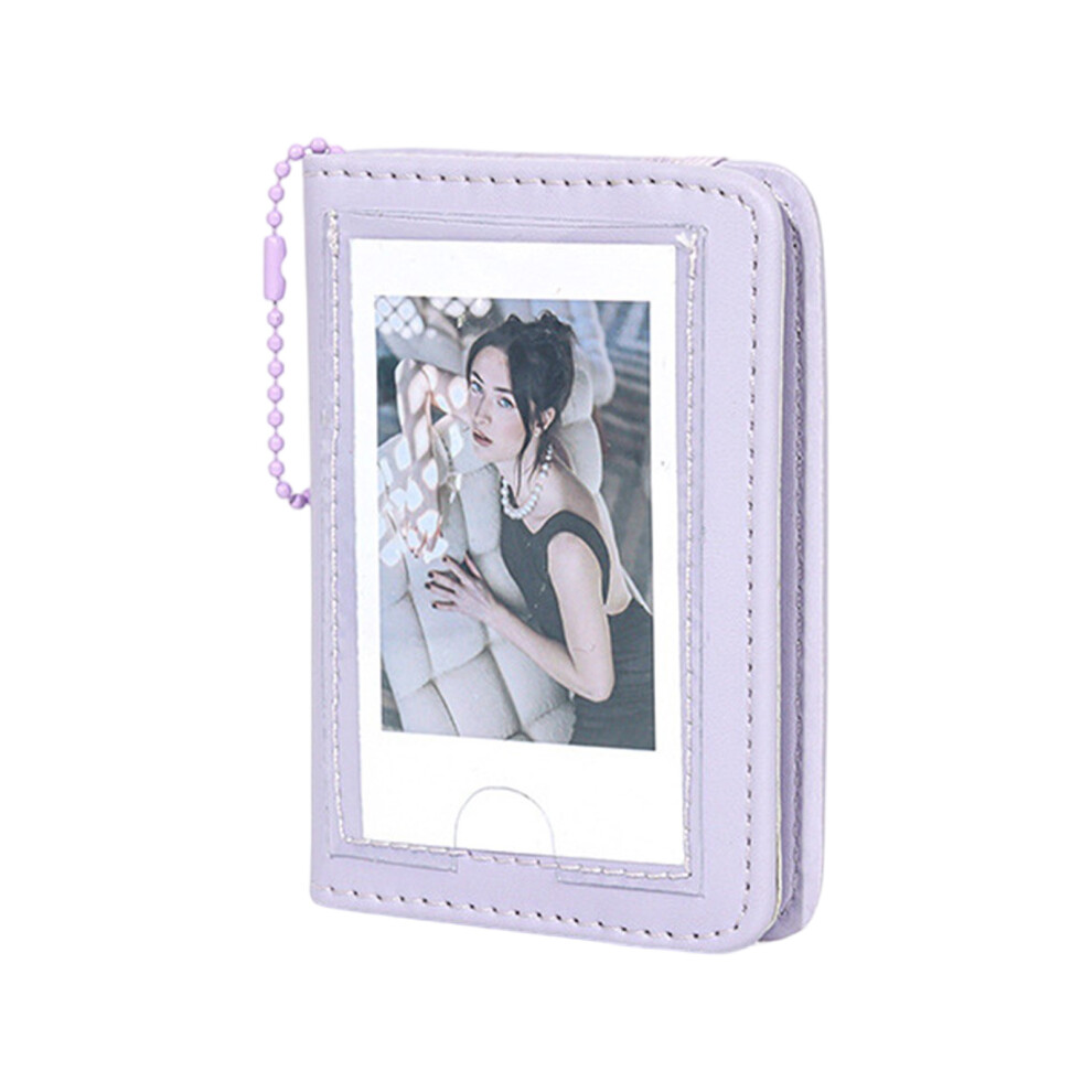 Multifunction 3In Photograph Holder Photo Album For- Purple 7751001505539