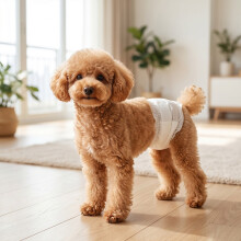 PawHut Dog Diapers Super Absorbent for Male Dogs Size S