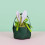 Leder-Bucket-Bag mit Osterhasenohren, grün 1
