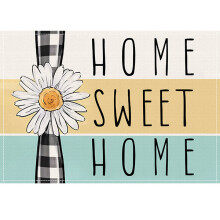 (ZD041, 45x30cm) Linen Daisy Placemats Printed Placemats Party Decoration Placemats