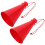 Rode plastic megafoon voor cheerleading – 2 stuks 1