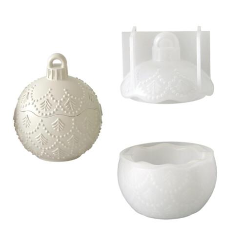 Creative Heart Shaped Silicone Candle-Lace round storage b
