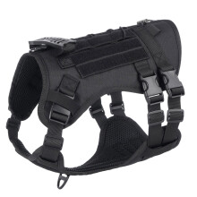 Dog Training Harness Padded Vest Training Vest Heavy-Black S