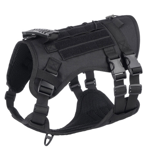 Dog Training Harness Padded Vest Training Vest Heavy-Black S