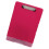 Draagbaar plastic klembord met dossiercontainer en-roze rood 1
