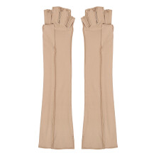 Lange Kompressionshandschuhe mit Halbfinger-Design Yellow