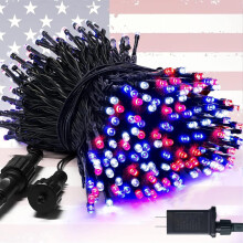 200 LED 66ft Halloween String Lights Purple Orange 8 Modes