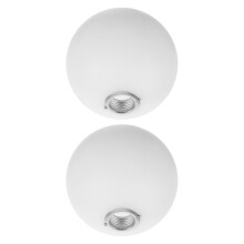 Biały okrągły klosz z akrylu w kształcie kuli do lamp G9