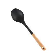 Silicone Cooking Utensil Set with Wooden Handles, 1 Pc