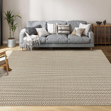 Tapete antiderrapante para interiores com aparência trançada, 2,4 x 3 m (8 x 10 pés)