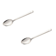 2-teiliges Servierlöffel-Set aus Edelstahl: Massiv & Geschlitzt
