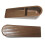 Cunha de borracha para batente de porta de 3 cm (1,2 polegadas), resistente, cor café. 1