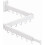 Wall Mounted Folding Clothes Drying Rack White 1