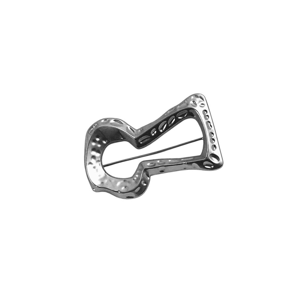 White Contemporary Brooch Alloy Pin For Any Occasion-Small K